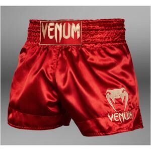Venum NEW Classic Muay Thai Shorts Men L Red Gold Athletic Boxing MMA